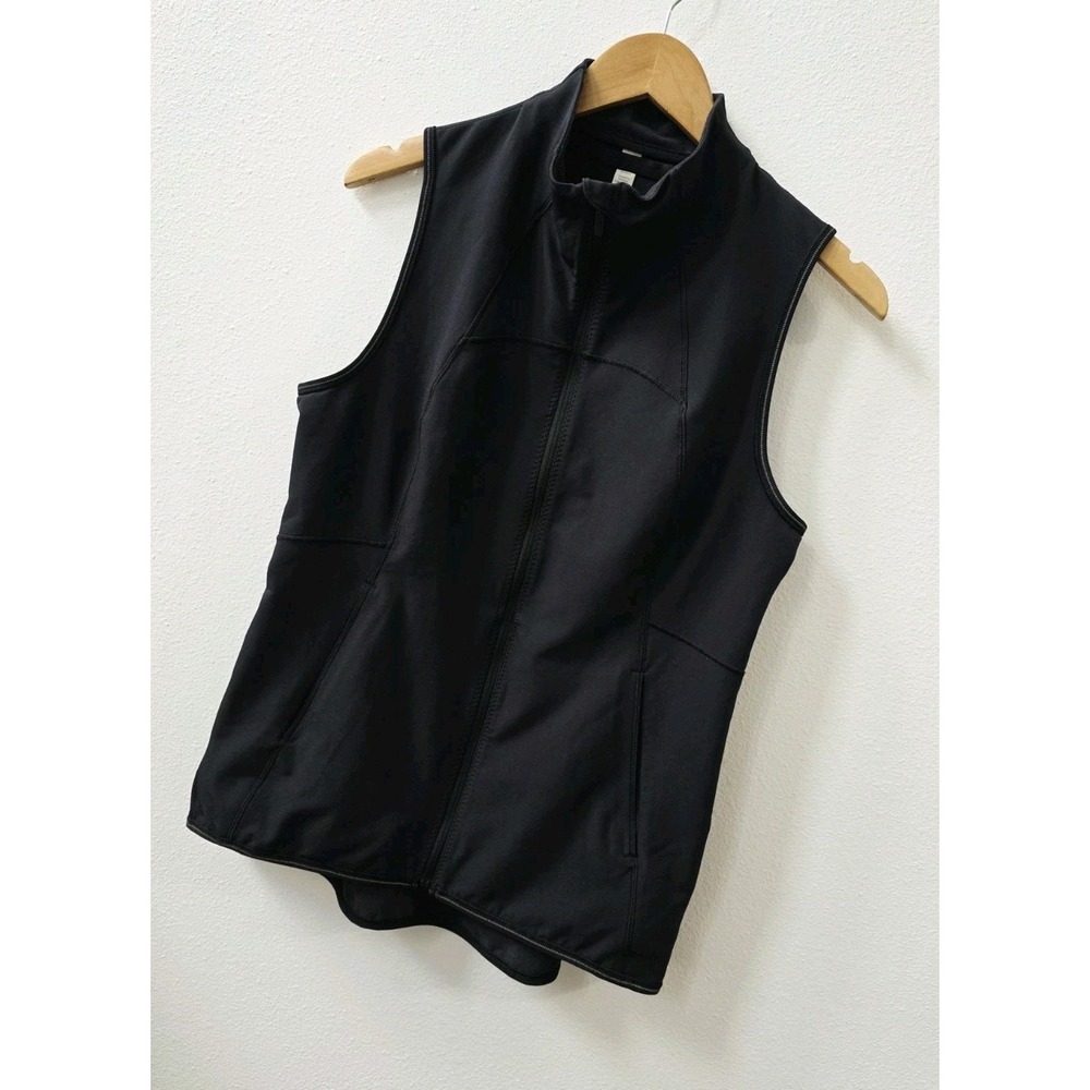 Lululemon Hill And Valley Vest Women's Size 8 Black Full Zip Running Athleisure - Picture 2 of 9